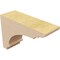 Ekena Millwork 2"W x 6"D x 4"H Classic Hughes Rough Cedar Woodgrain TimberThane Corbel, Primed Tan CORUR02X06X04HUGRCPR - alternate 6